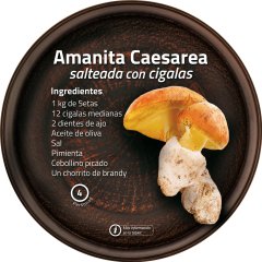 Amanita caesarea salteada con cigalas: un plato gourmet de bosque y mar