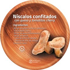 Níscalos confitados con queso y tomatitos cherry: una receta dulce y sofisticada