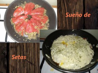 Sueño de setas | pimientos rellenos de setas