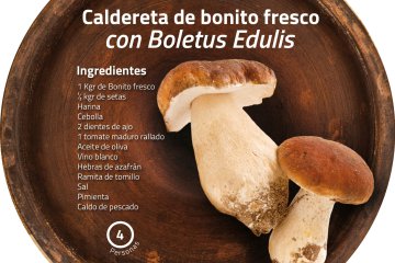 Caldereta de bonito fresco con boletus: una receta para disfrutar del mar y el bosque