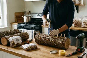 Cultivo de setas en casa: guía paso a paso (kits, paja, troncos y sustratos esterilizados)