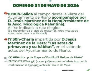 La Montaña de Riaño acoge las III Jornadas Micológicas de Primavera el 31 de mayo de 2026