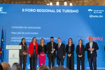 AMIVALL recibe el Premio Regional de Turismo 2026 y Cardenete su reconocimiento como Municipio Turístico